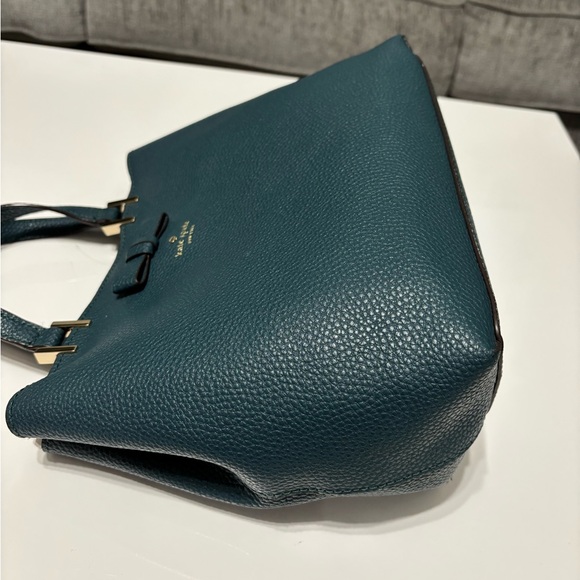 EUC - Kate Spade Teal Blue Bag with detachable Crossbody Strap - Picture 6 of 15